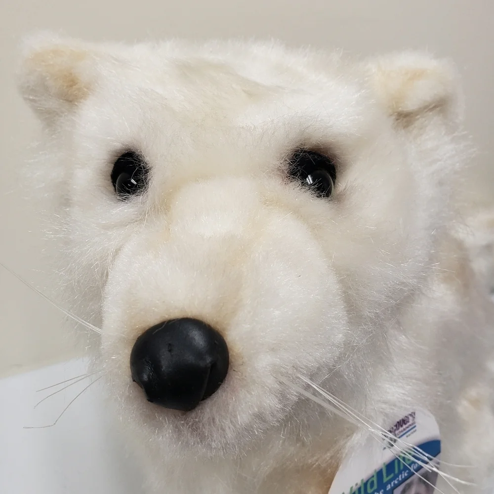 Discovery Channel Wild Life Akur the Arctic Fox Realistic Large Animal Plush - Picture 10 of 10
